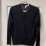 Akris Punto AKRIS Saks Fifth Avenue Exclusive Black Cardigan with Polka Dot Classic -SZ 12 Photo 4