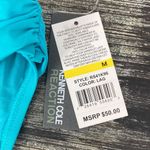 Kenneth Cole Blue Foldover Waist Bikini Swim Suit Bottoms NEW M Photo 2