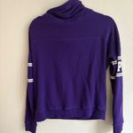 Victoria's Secret PINK Washington Purple Cowl Neck Long Sleeve Sweatshirt XS Photo 7
