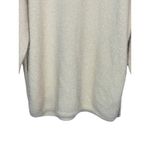 H&M  Cream Sparkle Knit Sweater Long Sleeve Crew Neck Shimmer Women Size Medium Photo 5