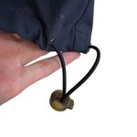 Cutter and Buck Vintage Navy Blue Tan Full Zip Windbreaker Jacket Women's Size L Photo 4