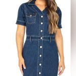 Celebrity Pink  Button up Dress, Women's mini dress size L Photo 2