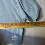 Umbro soccer Crop sporty T Shirt Light Blue Logo Casual Athleisure Top XL Photo 7