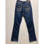Wallflower Women's The Lucious Curve Fit Jeans Dark Wash Size 5 Reg Blue Photo 5