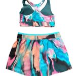Tek Gear  Vibrant Multicolor Sports Bra and Shorts Set Photo 5