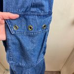 Spencer Alexis 80’s GoldTone Zippers & Other Metal Detail Denim Dress Gold Size 4 Photo 8