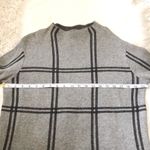 J. Jill Gray Windowpane Plaid Mock Neck Sweater Photo 2