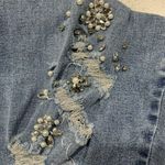 Fashion to figure  Distressed Rhinestone Bling High Rise Skinny Jeans Plus Sz 28 Photo 3