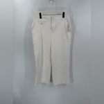 Anthropologie Maeve Ivory White Cropped Pants size 6 NWT Photo 6