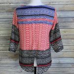 Renee C . Medallion Print Split Back Top Blouse Photo 1