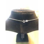 Unbranded EUC Sterling Silver Necklace with Blue and Clear Simulated Stones Photo 2