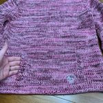 Billabong Knit Sweater Womens Size Large Pink Purple Mock Neck Wool Blend Y2K Photo 2