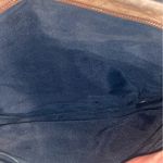 Vintage 70s 80s Genuine Suede Leather Brown Purse Tucked Bow Photo 10