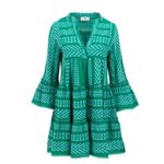 Devotion TWINS Green Patterned Dress Size M Photo 1