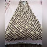 Urban Outfitters  Brown Checkered Floral Maxi Dress Photo 2