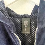 Electric & Rose Blue Velour Zip Pullover Sweatshirt Size Small S NWT Photo 1