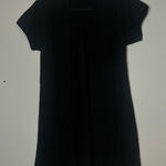 Doncaster  Black Short Sleeve Cashmere Cardigan Sweater Long Duster Size Small Photo 0