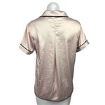 Stars Above  Nightwear Pajamas Sleep Solid Pink Short Sleeve Button Up Shirt Sz M Photo 1