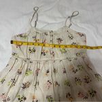 Urban Outfitters  Floral Cream Mini Tiered Babydoll Dress Photo 3