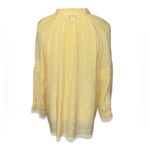 Counterparts 4/$25 BUNDLE SALE!!   YELLOW SPLIT NECK CROCHET GAUZE BOHO TOP Photo 2