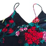 Stars Above  Women's Black Floral Print Satin Pajama Cami - Size XS - NWT Photo 3