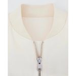 Mango Quilted Bomber Jacket Ecru Cream NWT Large Photo 4