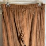 People of Leisure Brown Ribbed organic Cotton Women's Wide Leg Pants Size XL Photo 5