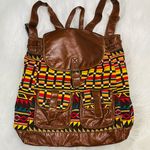 Mudd Boho Tribal Aztec Canvas Backpack Photo 0