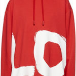 Burberry  Red Oversized Aurore Love Hoodie Size L NEW Photo 0