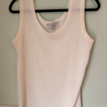 Misook  Tank Top Womens M White Sleeveless Knit Pullover Classic Shell Shirt Photo 0