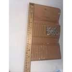 Guess Vintage Tan & White Embossed Leather trifold wallet Photo 8