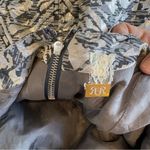 Rachel Roy Evening Dress Party Wedding Metallic Silver Zipper Chain Jeweled 2 Photo 5