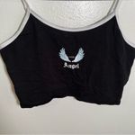 No Boundaries  Cropped Tank Top Black Angel L 11-13 Photo 2