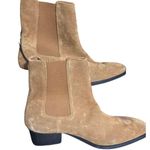 EXPRESS Brand New with Defect  Women Size 9 Brown Tan Leather Ankle Boots Booties Photo 0