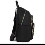 Elegant Black Quilted Backpack Photo 2