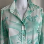 Jantzen Vintage 70’s Sea Shell Print Dagger Collar Top Photo 5