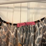 Betsey Johnson Betsy Johnson Y2K leopard ruffled bow tank size small Photo 2