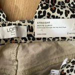 Loft 🆕 Outlet Black & Muslin Animal Print Curvy
High-Rise Straight-Leg Pants2P🆕 Photo 11