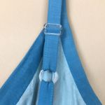 NWT Chaudry Women’s Boho Paisley Print Smocked Faux Wrap Tiered Tank Midi Dress Blue Photo 6