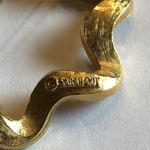 Sarah Coventry Vintage Gold Tone Round CZ Rhinestones Brooch Shoulder Pin Photo 5