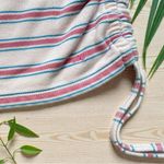 American Eagle  Striped Tube Top – XS Juniors – Y2K Ruched Cinch Sides Photo 2