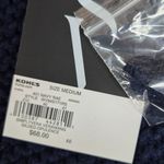 NWT Simply Vera Vera Wang Gilded Opulence Navy/Black Knit Tunic Sweater Lace M Blue Size M Photo 4