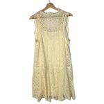 Free People  Heart In Two Ivory Lace Sleeveless Mini Dress L Photo 2
