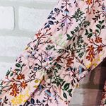 Sundance Floral Print Pintuck Long Sleeve Blouse Size S Pink Photo 6