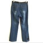 Isabel genuine leather accented boot cut jeans 4 Blue Photo 3