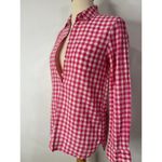 J.Crew Womens Preppy Gimgham Pullover Tunic Lightweight Pink XXS Spring Summer Photo 4