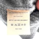 margaret o'leary Cashmere Turtleneck Sweater Dress Black Gray Size Medium Photo 11