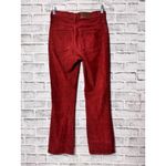 Madewell  Cali Demi Boot Corduroy‎ Button Fly Red Jeans Size 24 Photo 2
