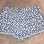 Bullhead Blue Floral High Rise Denim Shorts, Size 7 Photo 2