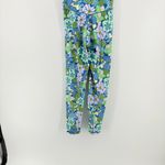 Aerie Floral Patterned Leggings in Blue and Green Photo 4